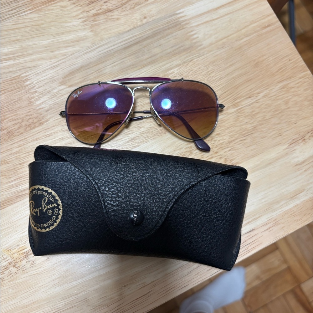 Ray-Ban Purple Aviator Sunglasses
